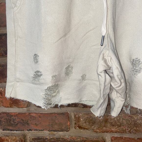 NWT n:Philanthropy Coco Beige Distressed Sweat Shorts Women's Size Small - Picture 3 of 9
